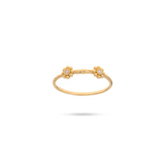 İkiz Çiçek Yüzük