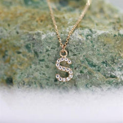 Rose Altın 14 Ayar S Harfi Kolye - Beyaz altın - Sarı altın - inci Kolye - pırlanta - Kolye -pırlanta Kolye - inci Kolye - Kolye çeşitleri - Kolyeler - altın Kolye modelleri