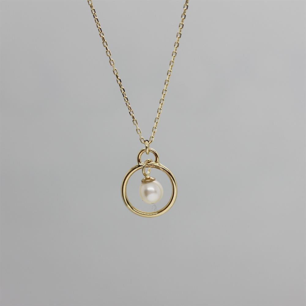 Sarı Altın 14 Ayar Perla Kolye - Beyaz altın - Sarı altın - inci kolye - pırlanta - Kolye -pırlanta kolye - inci kolye - kolye çeşitleri - kolyeler - altın kolye modelleri