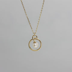 Sarı Altın 14 Ayar Perla Kolye - Beyaz altın - Sarı altın - inci kolye - pırlanta - Kolye -pırlanta kolye - inci kolye - kolye çeşitleri - kolyeler - altın kolye modelleri