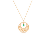 Sarı Altın 14 Ayar Şans Kolye- Tac diamond - Sarı altın - inci kolye - pırlanta - kolye -pırlanta kolye - inci kolye - kolye - kolyeler - altın kolye modelleri