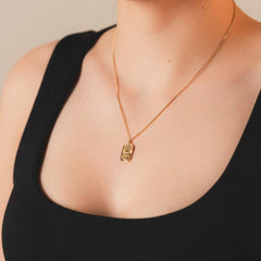 Sarı Altın 14 Ayar Gün-Ay Kolye- Tac diamond - Sarı altın - inci kolye - pırlanta - kolye -pırlanta kolye - inci kolye - kolye - kolyeler - altın kolye modelleri