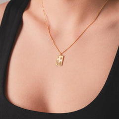 Sarı Altın 14 Ayar Hayal Kolye - Tac diamond - Sarı altın - inci kolye - pırlanta - kolye -pırlanta kolye - inci kolye - kolye - kolyeler - altın kolye modelleri