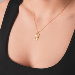 Sarı Altın 14 Ayar Çöl Kolye- Tac diamond - Sarı altın - inci kolye - pırlanta - kolye -pırlanta kolye - inci kolye - kolye - kolyeler - altın kolye modelleri