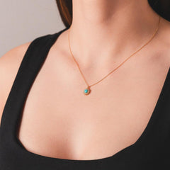 Sarı Altın 14 Ayar Mineli Yıldız Kolye- Tac diamond - Sarı altın - inci kolye - pırlanta - kolye -pırlanta kolye - inci kolye - kolye - kolyeler - altın kolye modelleri