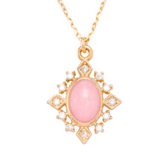 Sarı Altın 14 Ayar Vintage Kolye- Tac diamond - Sarı altın - inci kolye - pırlanta - kolye -pırlanta kolye - inci kolye - kolye - kolyeler