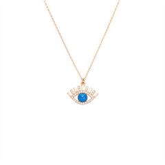 Sarı Altın 14 Ayar Göz Kolye Sarı Altın 14 Ayar Göz Kolye- Tac diamond - Sarı altın - inci kolye - pırlanta - kolye -pırlanta kolye - inci kolye - kolye - kolyeler - altın kolye modelleri