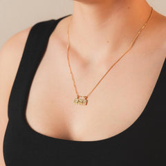 Sarı Altın 14 Ayar Kumsal Kolye - Tac diamond - Sarı altın - inci kolye - pırlanta - kolye -pırlanta kolye - inci kolye - kolye - kolyeler - altın kolye modelleri