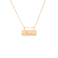 Sarı Altın 14 Ayar Kumsal Kolye - Tac diamond - Sarı altın - inci kolye - pırlanta - kolye -pırlanta kolye - inci kolye - kolye - kolyeler - altın kolye modelleri