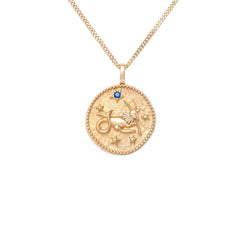 Oğlak Burcu Kolye - Tac diamond - Sarı altın - burç kolye - pırlanta - kolye -pırlanta kolye