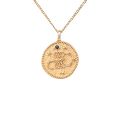 Akrep Burcu Kolye - Tac diamond - Sarı altın - burç kolye - pırlanta - kolye -pırlanta kolye