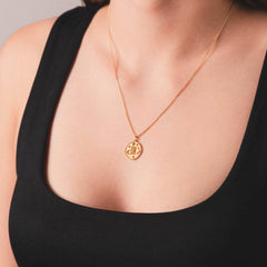 Akrep Burcu Kolye - Tac diamond - Sarı altın - burç kolye - pırlanta - kolye -pırlanta kolye