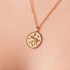 Koç Burcu Kolye - Tac diamond - Sarı altın - burç kolye - pırlanta - kolye -pırlanta kolye