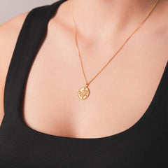 Balık Burcu Kolye - Tac diamond - Sarı altın - burç kolye - pırlanta - kolye -pırlanta kolye