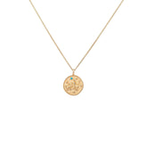 Kova Burcu Kolye - Tac diamond - Sarı altın - burç kolye - pırlanta - kolye -pırlanta kolye