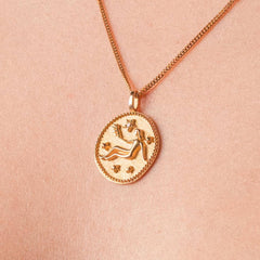 Başak Burcu Kolye - Tac diamond - Sarı altın - burç kolye - pırlanta - kolye -pırlanta kolye