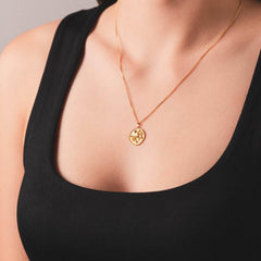 Yay Burcu Kolye - Tac diamond - Sarı altın - burç kolye - pırlanta - kolye -pırlanta kolye