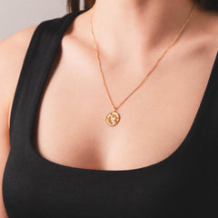 Terazi Burcu Kolye - Tac diamond - Sarı altın - burç kolye - pırlanta - kolye -pırlanta kolye