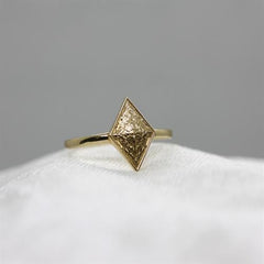 Sarı Altın 14 Ayar Mekik Yüzük - Beyaz altın - Sarı altın - inci yüzük - pırlanta - Yüzük -pırlanta yüzük - inci yüzük - yüzük - yüzükler - altın yüzük modelleri