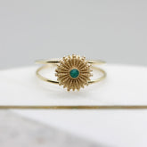 Sarı Altın 14 Ayar Kabuk Yüzük - Tac diamond - Sarı altın - inci yüzük - pırlanta - Yüzük -pırlanta yüzük - inci yüzük - yüzük - yüzükler - altın yüzük modelleri