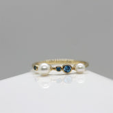 Sarı Altın 14 Ayar Mavili İnci Yüzük Sarı Altın 14 Ayar Mavili İnci Yüzükk - Tac diamond - Sarı altın - inci yüzük - pırlanta - Yüzük -pırlanta yüzük - inci yüzük - yüzük - yüzükler - altın yüzük modelleri