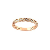 Pırlanta 14 Ayar Pırlanta Yarımtur Yüzük