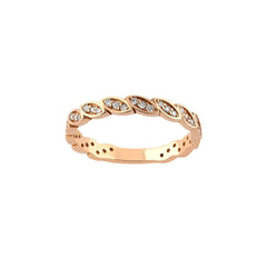 Pırlanta 14 Ayar Pırlanta Yarımtur Yüzük