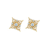 Motifli Tektaş Küpe