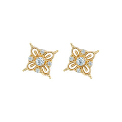 Motifli Tektaş Küpe