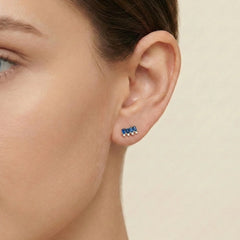 Lacivert Baget Küpe