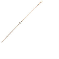 Rose Altın 14 Ayar Kare Pırlanta Bileklik - Beyaz altın - Sarı altın - inci bileklik - pırlanta - bileklik -pırlanta bileklik - inci bileklik - bileklik çeşitleri - Bileklikler - altın bileklik modelleri