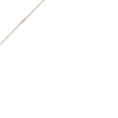 Rose Altın 14 Ayar Oval Pırlanta Bileklik - Beyaz altın - Sarı altın - inci bileklik - pırlanta - bileklik -pırlanta bileklik - inci bileklik - bileklik çeşitleri - Bileklikler - altın bileklik modelleri