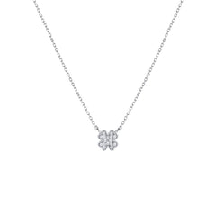 Pırlanta Yonca Kolye