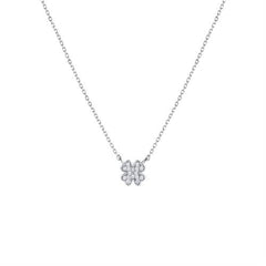 Pırlanta Yonca Kolye