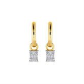 Baget Pırlanta Halka Küpe