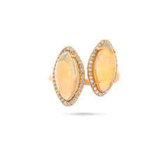 Markiz Çift Opal Yüzük