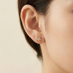 Motifli Tektaş Küpe